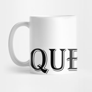 QUEEN DESIGN TSHIRT - BLACK - MINIMALIST Mug